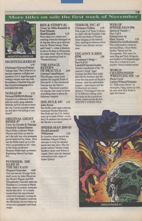 Marvel Requirer November 1992 page 3