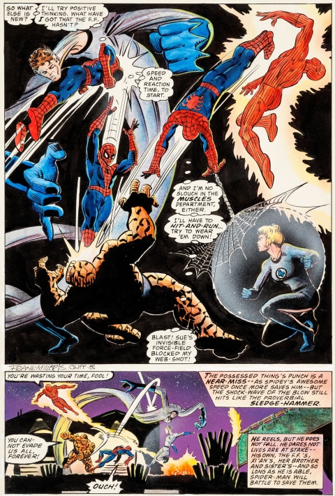 Marvel Team-Up page 28 by Frank Miller, Bob Wiacek and Steve Oliff.  Source.