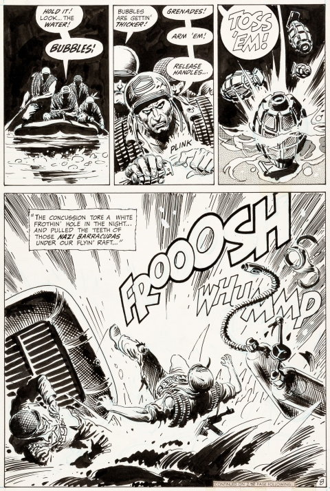 Our Army At War issue 217 page 8 by Joe Kubert.  Source.