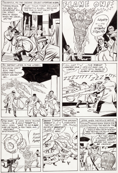 Strange Tales issue 108 page 3 by Jack Kirby and Dick Ayers. Source.