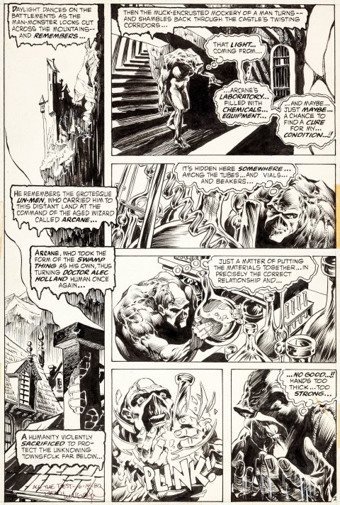 Swamp Thing issue 3 page 2 by Bernie Wrightson.  Source.