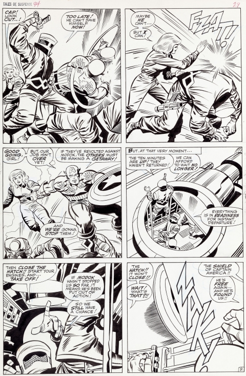 Tales Of Suspense issue 94 page 9 by Jack Kirby and Joe Sinnott.  Source.