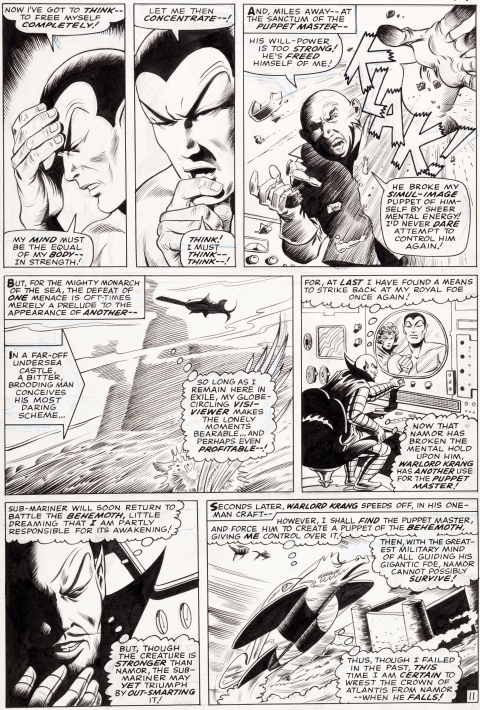 Tales To Astonish issue 79 page 11 by Gene Colan and Bill Everett. Source.