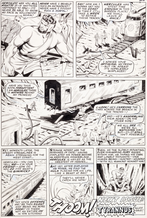 Tales To Astonish issue 79 page by Jack Kirby and Bill Everett.  Source.