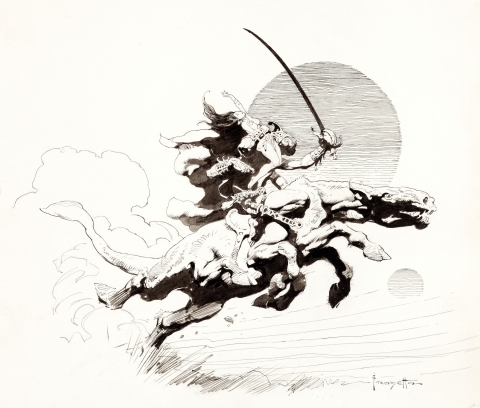 Thuvia Maid Of Mars by Frank Frazetta.  Source.