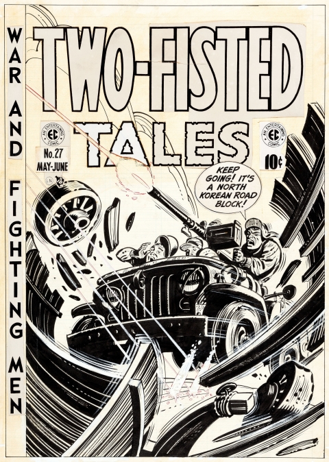 Two-Fisted Tales issue 27 cover by Harvey Kurtzman.  Source.