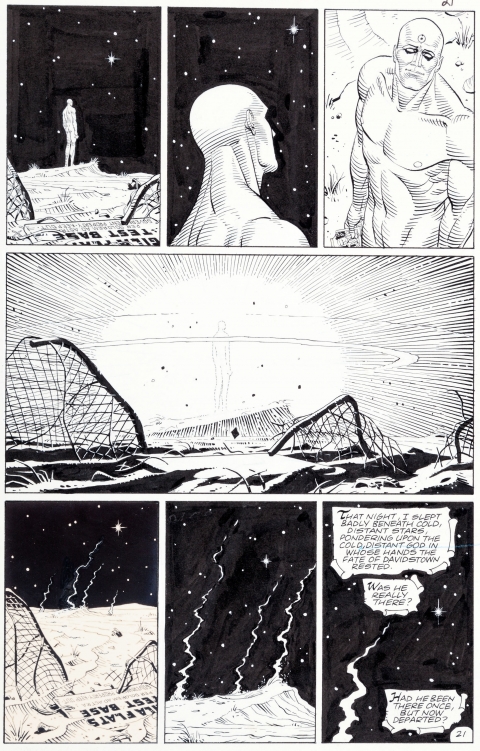 Watchmen issue 3 page 21 by Dave Gibbons.  Source.
