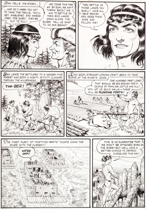 White Indian issue 1 page 4 by Frank Frazetta.  Source.