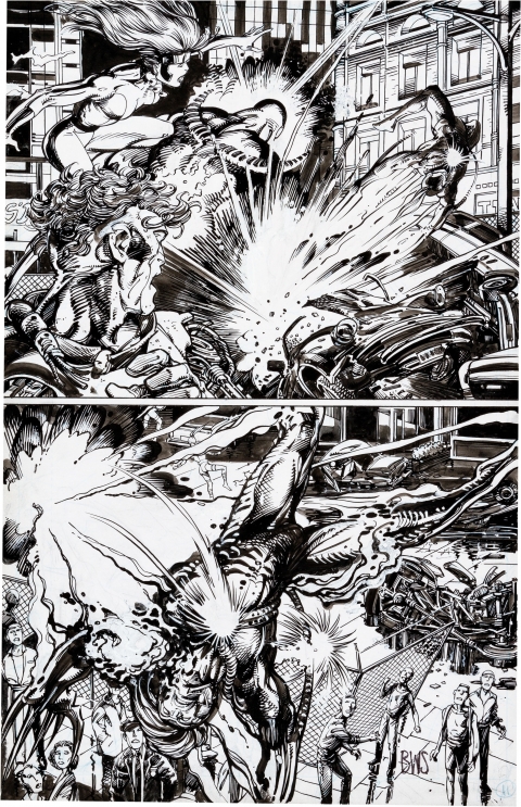 Wildstorm Rising issue 1 page 11 by Barry Windsor-Smith and Alex Bialy.  Source.