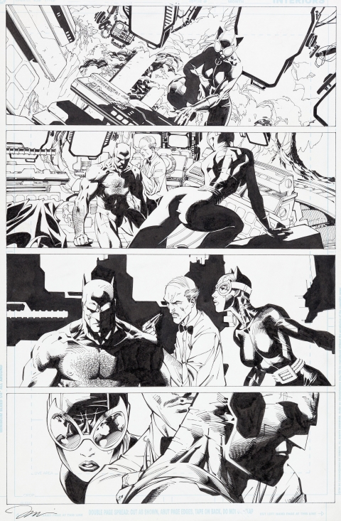 Wizard Batman issue 0 page 1 by Jim Lee and Scott Williams.  Source.