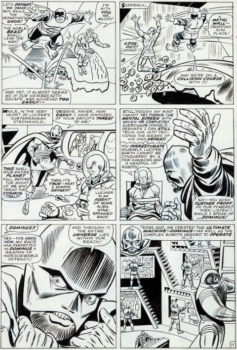 X-Men issue 21 page 11 by Werner Roth and Dick Ayers.  Source.