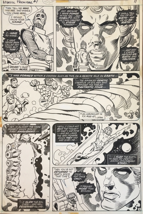 Marvel Premiere issue 1 page 9 by Gil Kane and Dan Adkins. Source.