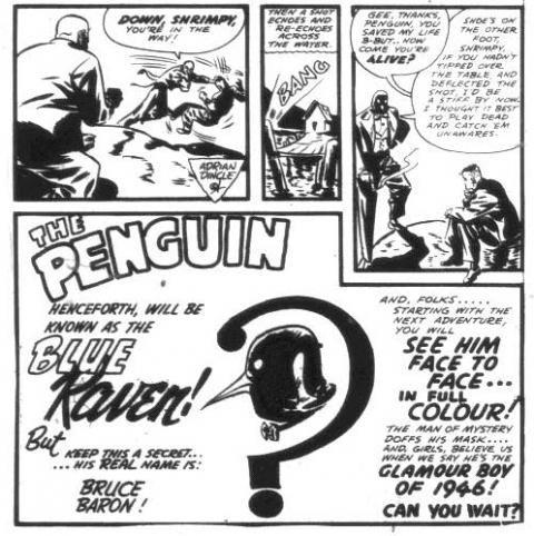 Last panels of Penguin story from Wow 30