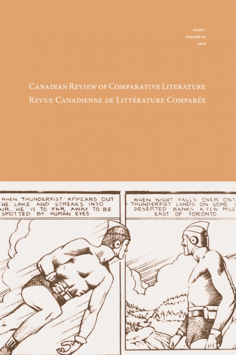 Cover of Canadian Review of Comparative Literature Vol. 43 No. 1