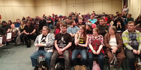 Toronto Comic Con 2016 75th Anniversary Panel crowd.