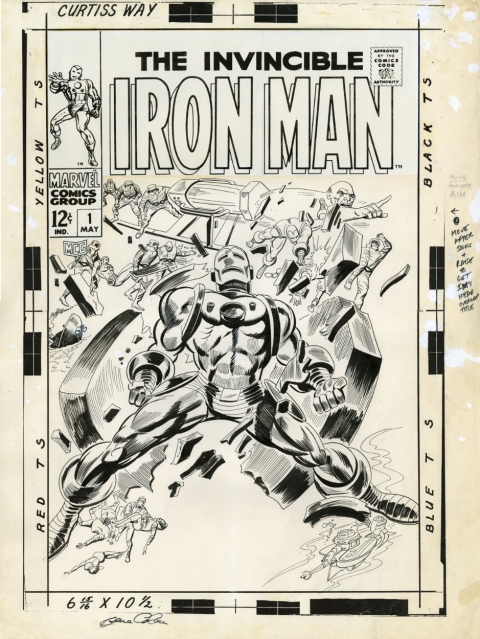 Iron Man issue 1 cover by Gene Colan