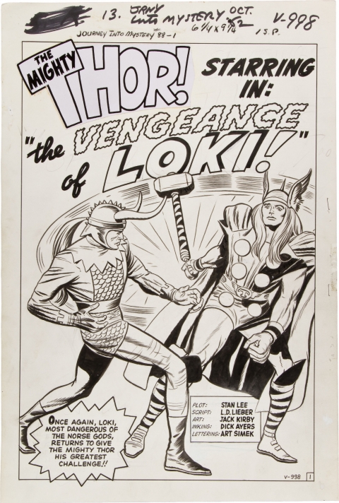 Journey Into Mystery issue 88 splash by Jack Kirby and Dick Ayers