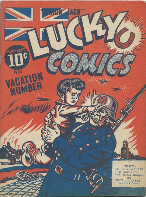 From Lucky Comics Vol. 1 No. 3, the first appearance of Lucky the French orphan.