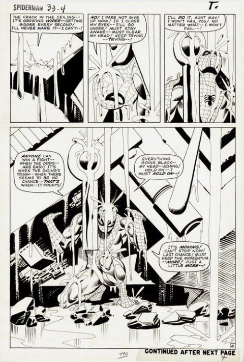 Amazing Spider-Man issue 33 page 4 by Steve Ditko