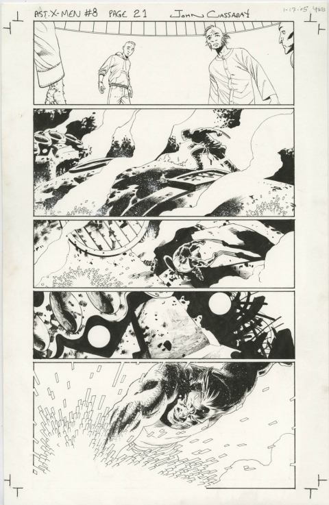 Astonishing X-Men issue 8 page 21 by John Cassaday. Source.