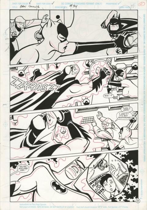 Batman Adventures issue 34 page 18 by Mike Parobeck and Rick Burchett.  Source.