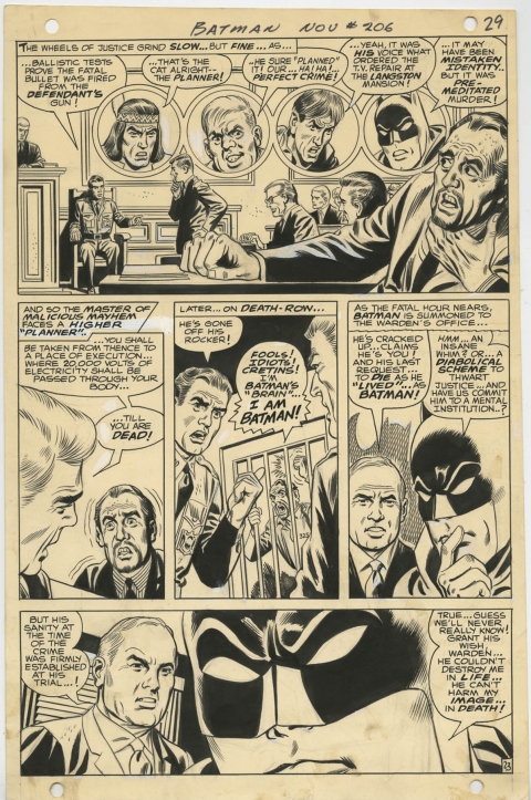 Batman issue 206 page 23 by Irv Novick and Joe Giella. Source.