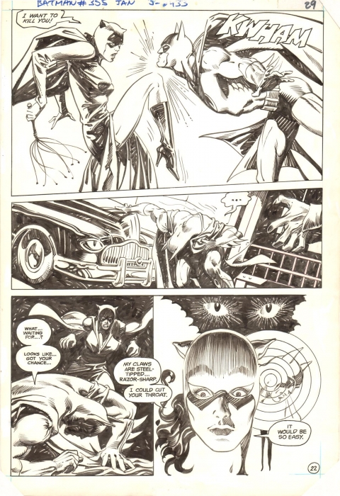 Batman issue 355 page 22 by Don Newton and Alfredo Alcala.  Source.