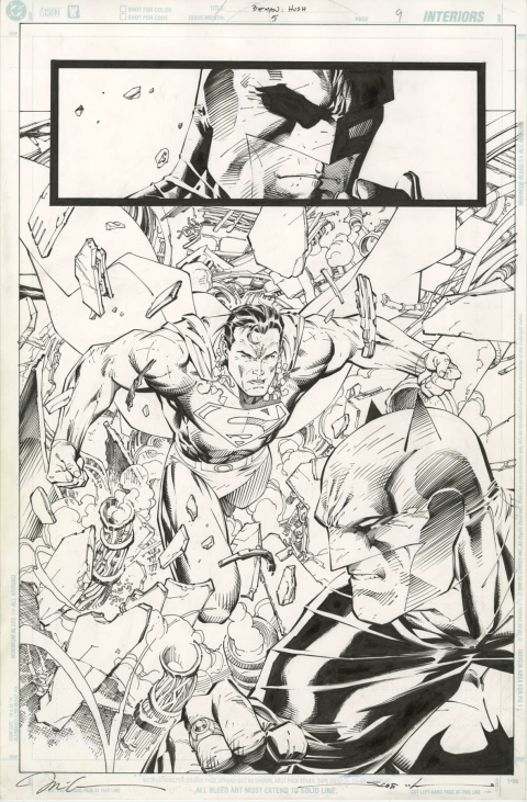 Batman issue 612 page 9 by Jim Lee and Scott Williams.  Source.