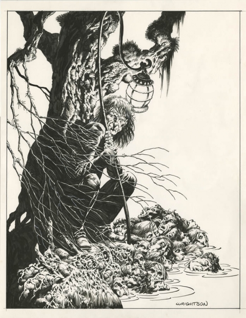 Headquarters by Bernie Wrightson.  Source.