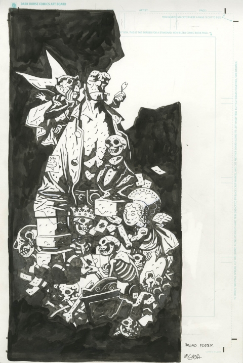 Hellboy The First 20 Years cover by Mike Mignola.  Source.