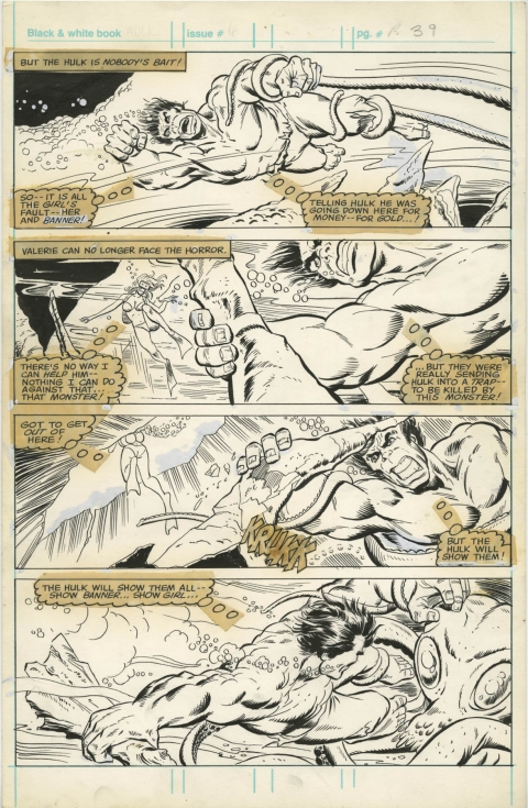 Hulk issue 16 page 39 by Mike Zeck and John Tartaglione.  Source.