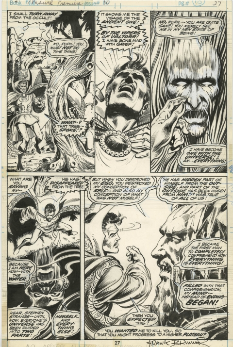 Marvel Premiere issue 10 page 27 by Frank Brunner and Crusty Bunkers.  Source.