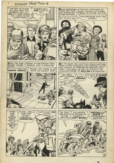 Strange Tales issue 104 page 3 by Jack Kirby and Dick Ayers.  Source.