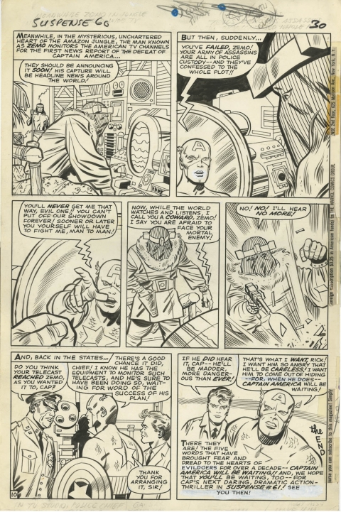 Tales Of Suspense issue 60 page 10 by Jack Kirby and Chic Stone.  Source.