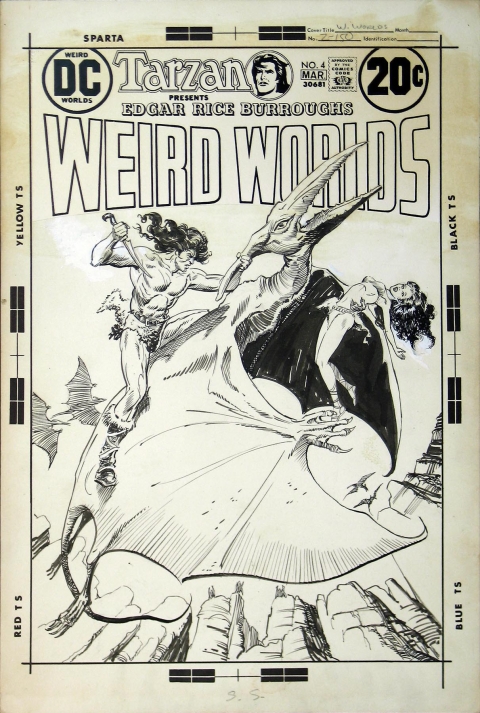 Weird Worlds issue 4 cover by Michael Kaluta and Joe Orlando.  Source.