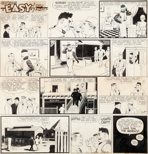 Captain Easy Sunday 10-11-1936 by Roy Crane. Source.