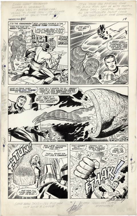 Fantastic Four issue 61 page 15 by Jack Kirby and Joe Sinnott. Source.