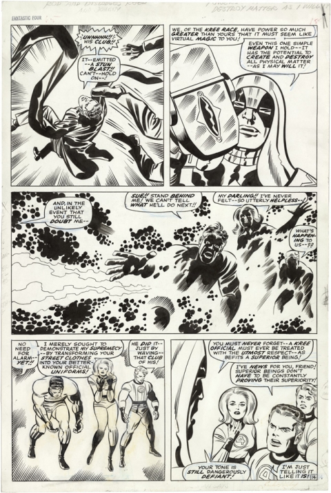 Fantastic Four issue 65 page 14 by Jack Kirby and Joe Sinnott. Source.