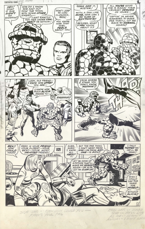 Fantastic Four issue 66 page 2 by Jack Kirby and Joe Sinnott. Source.