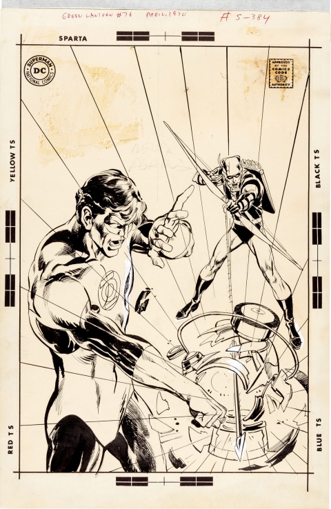 Green Lantern #76 Neal Adams original cover art - one of the most important pieces of comic art ever created - readies for auction