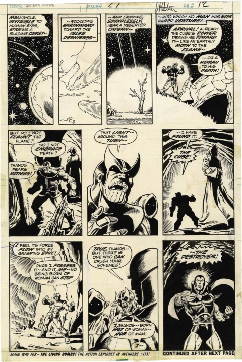 Captain Marvel issue 27 page 12 by Jim Starlin and Pablo Marcos. Source.