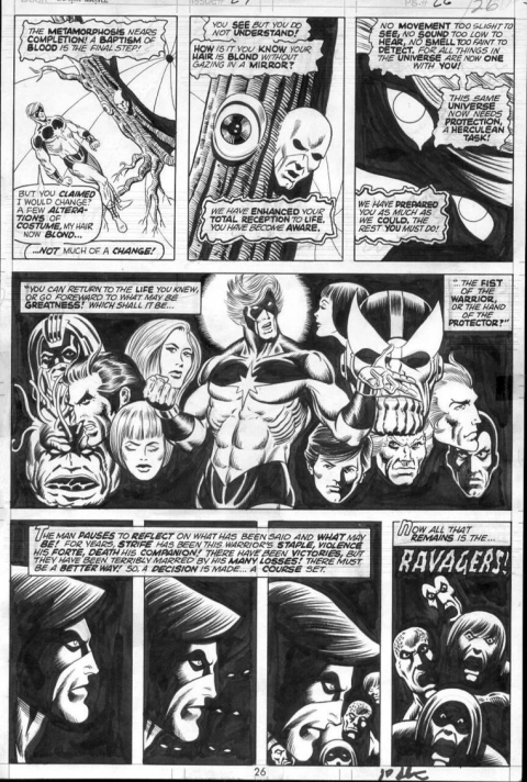 Captain Marvel issue 29 page 26 by Jim Starlin and Al Milgrom. Source.