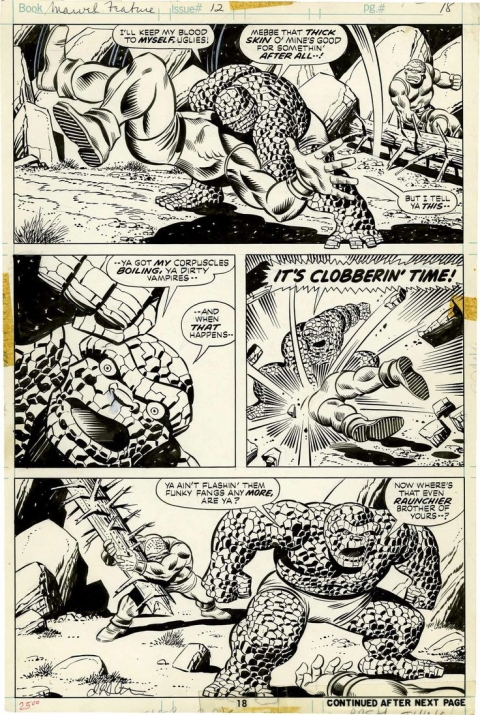 Marvel Feature issue 12 page 18 by Jim Starlin and Joe Sinnott. Source.